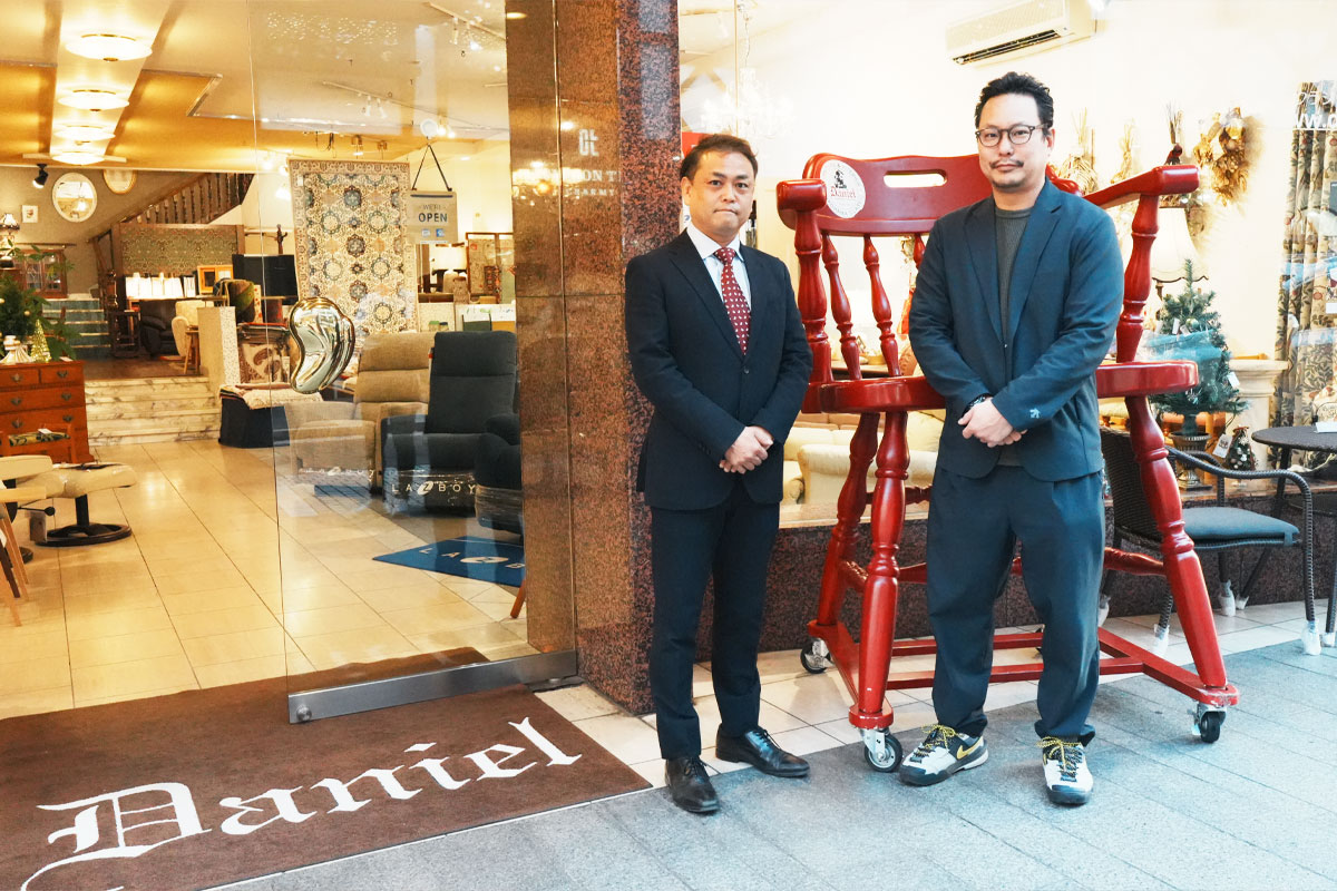 横浜元町　「近澤レース」　対談の様子をご紹介いただきました